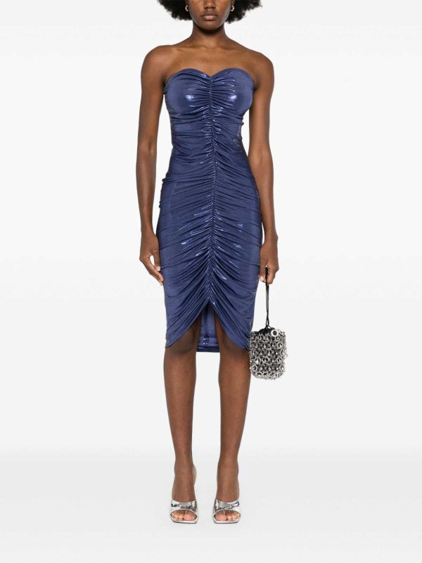 The Best Shops Norma Kamali: ニーレングスドレス - 膝丈ドレス - ブルー