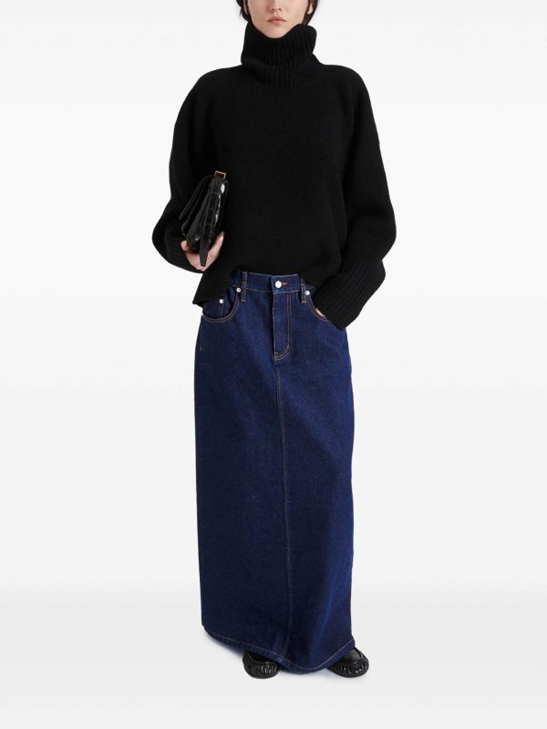 The Best Shops Proenza Schouler: ニーレングススカート＆ミディ丈 - 膝丈/ミディスカート - ブルー