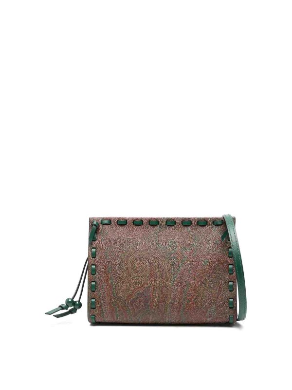 ETRO: pochette - Clutch stampata arnica