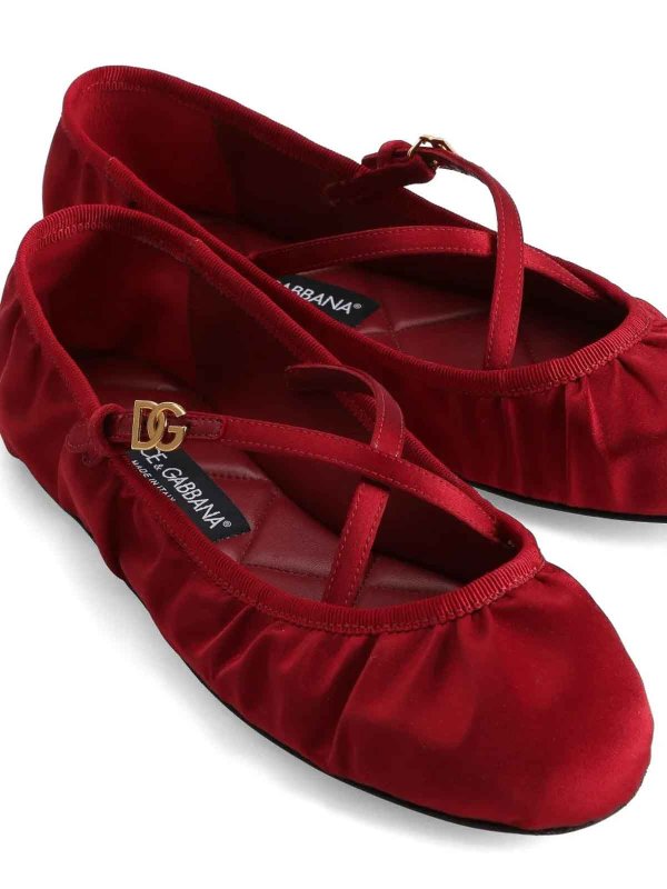 DOLCE & GABBANA: flat shoes online - Satin Silk flats