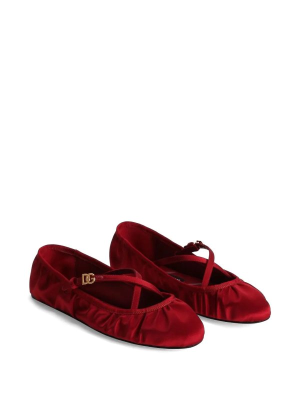 The Best Shops DOLCE & GABBANA: flat shoes - Satin Silk flats