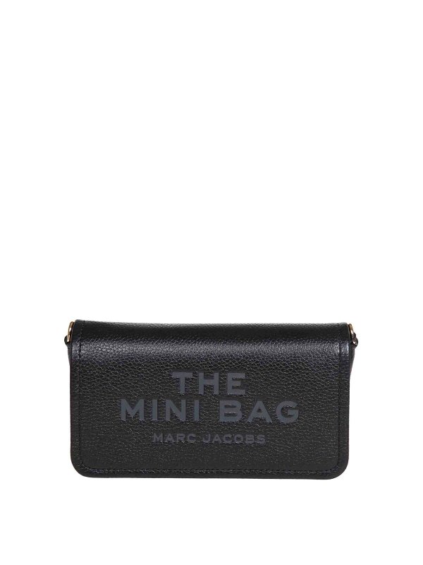 MARC JACOBS: shopper - The Mini Bag In Pelle Colore Nero