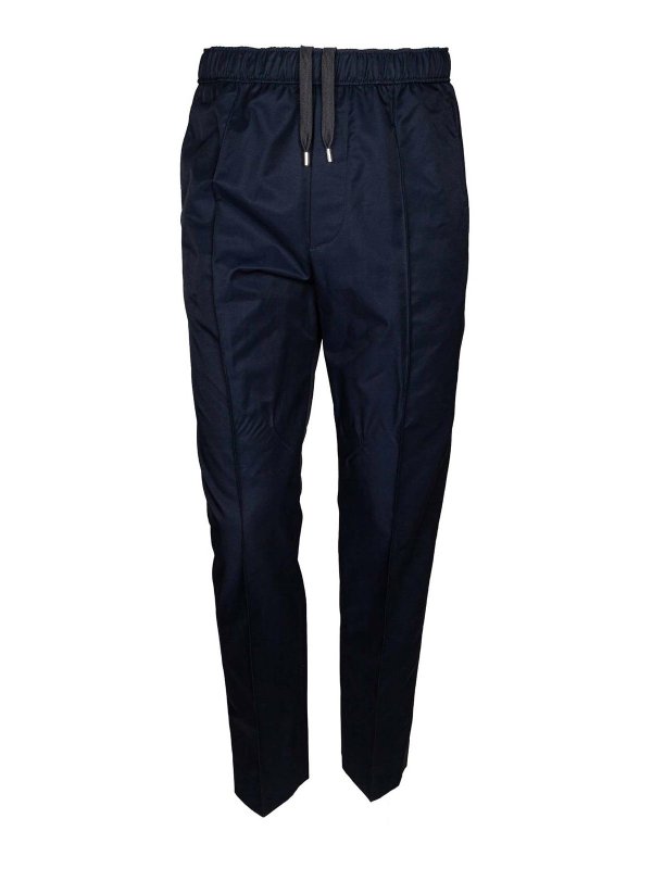 LANVIN: カジュアルトラウザー - カジュアルパンツ - ダークブルー