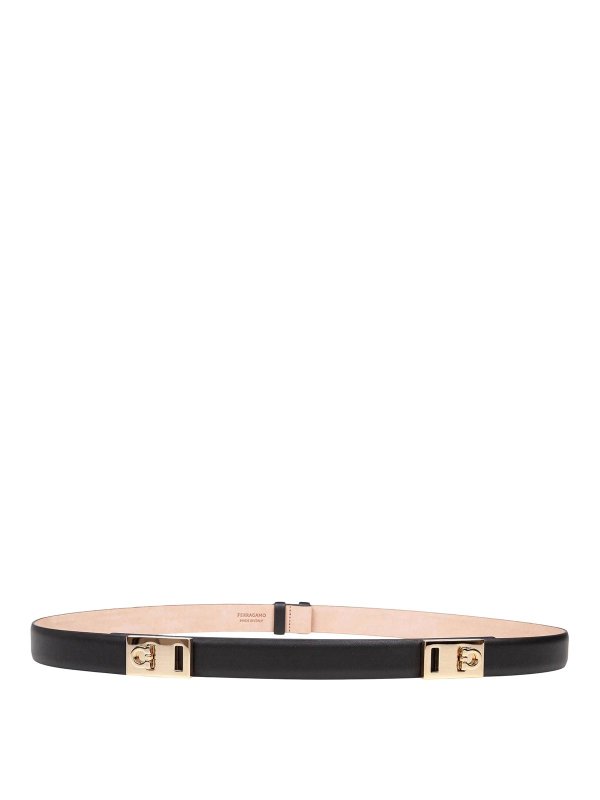 FERRAGAMO: Cinturones - Cinturón - Negro