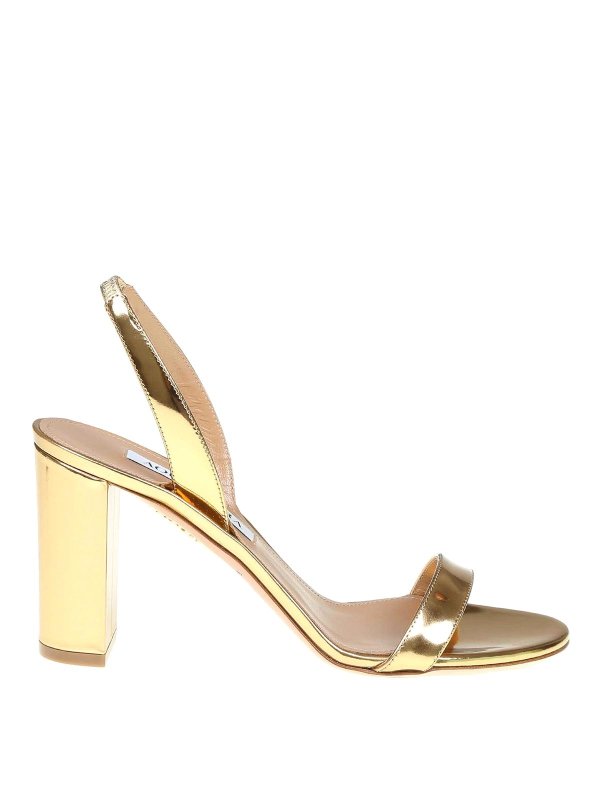 Aquazzura: サンダル - サンダル - 金
