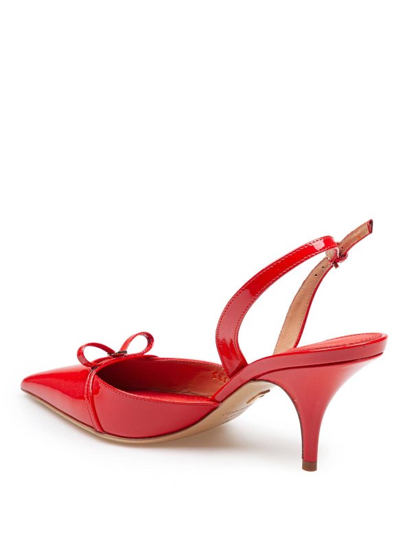 Slingback Gilla 70 in red paint color shop online: FERRAGAMO