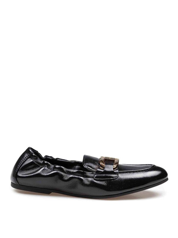 FERRAGAMO: Mocassini e slippers - Mocassino Jodie In Pelle Colore Nero