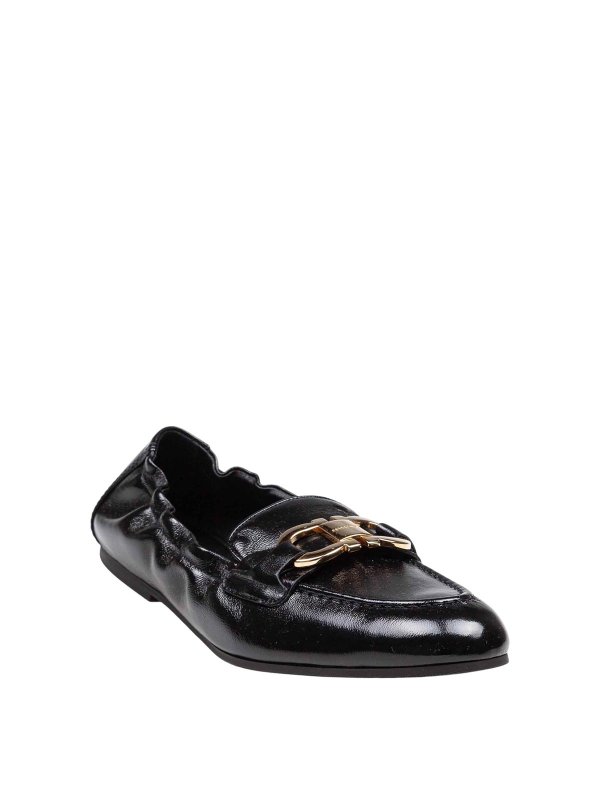 FERRAGAMO: Mocassini e slippers online - Mocassino Jodie In Pelle Colore Nero