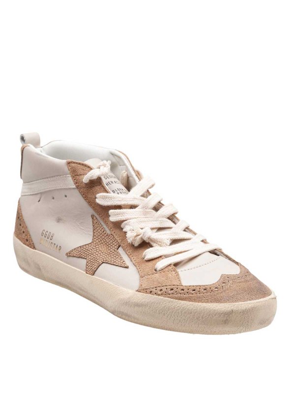 GOLDEN GOOSE: sneakers online - Sneakers Mid Star In Pelle