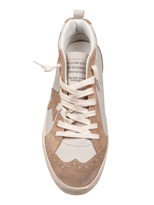 The Best Shops GOLDEN GOOSE: sneakers - Sneakers Mid Star In Pelle