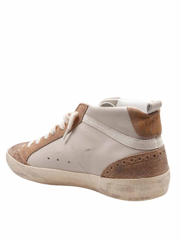 Sneakers Mid Star In Pelle shop online: GOLDEN GOOSE