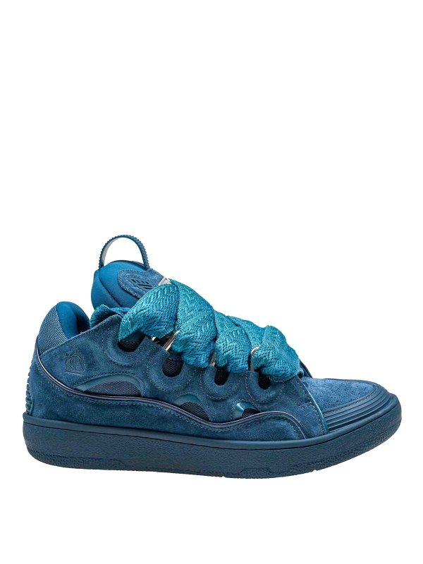 LANVIN: Chaussures de sport - Baskets - Bleu