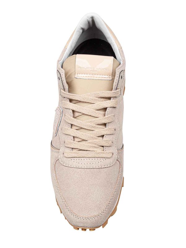 PHILIPPE MODEL: trainers online - Tropez sneakers in beige color suede