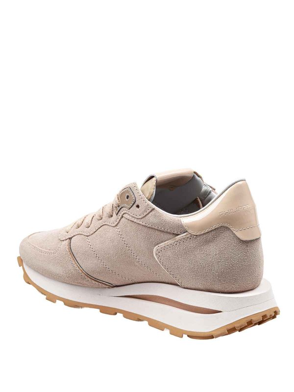The Best Shops PHILIPPE MODEL: trainers - Tropez sneakers in beige color suede