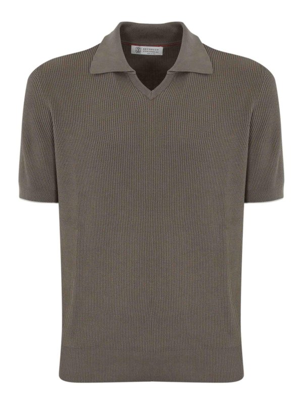 BRUNELLO CUCINELLI: Polos - Polo - Marrón