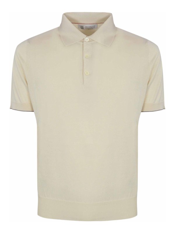 BRUNELLO CUCINELLI: Polos - Polo - Blanco
