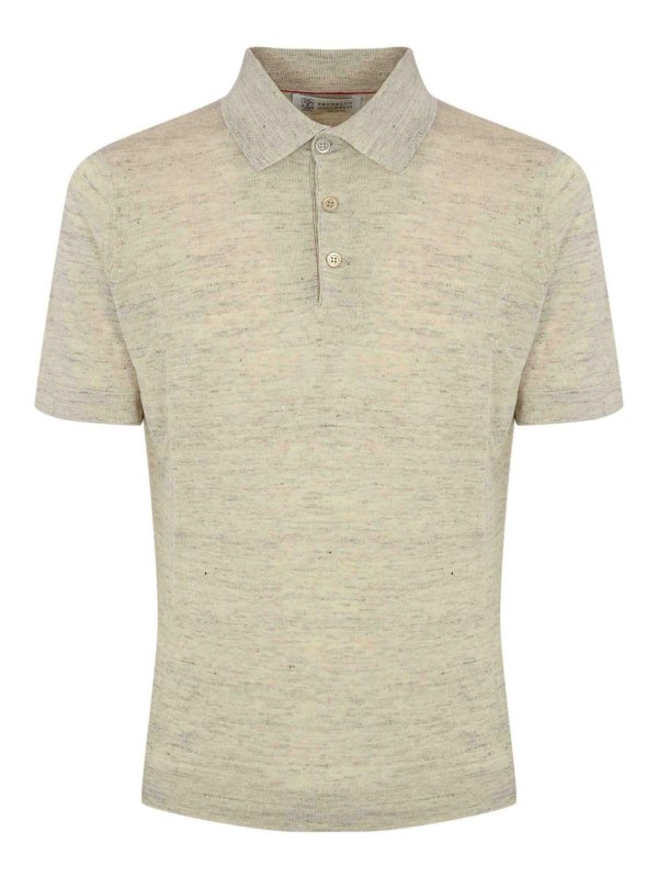 BRUNELLO CUCINELLI: Poloshirts - Poloshirt - Leinen
