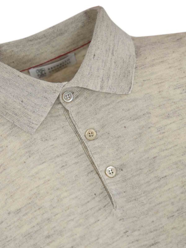The Best Shops BRUNELLO CUCINELLI: Poloshirts - Poloshirt - Leinen