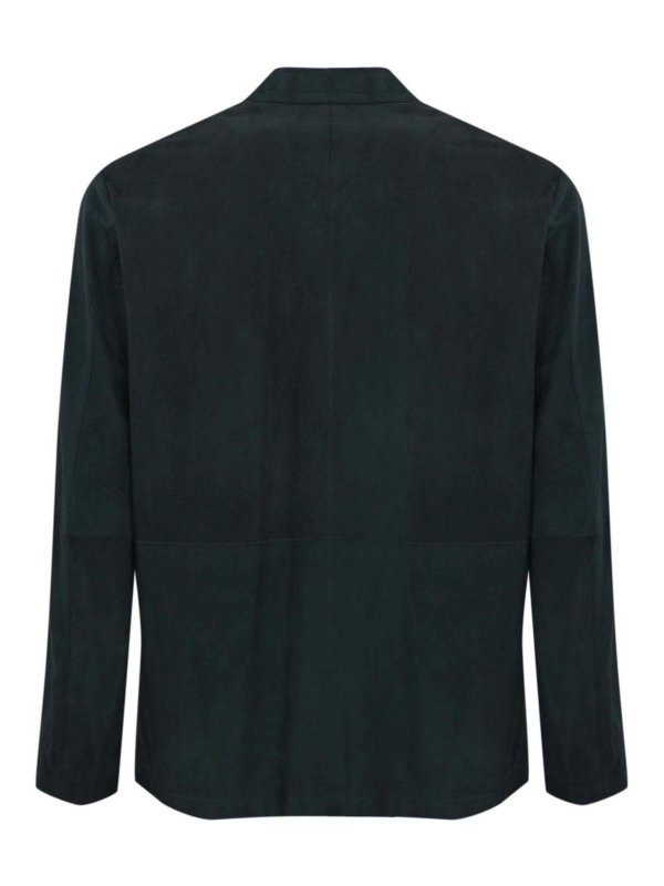 CORNELIANI: giacche in pelle online - Giacca caban in pelle scamosciata