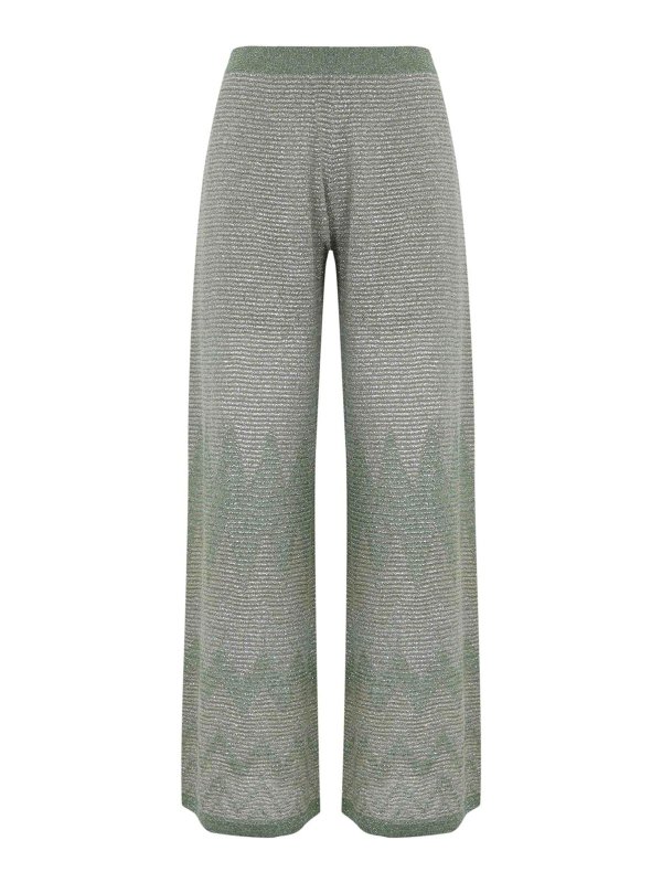 D.EXTERIOR: pantaloni casual - Pantaloni corti degradati in viscosa e lurex