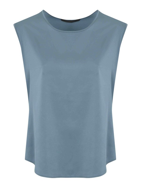 D.EXTERIOR: Tops & Tank tops - Fluid Satin Tank Top