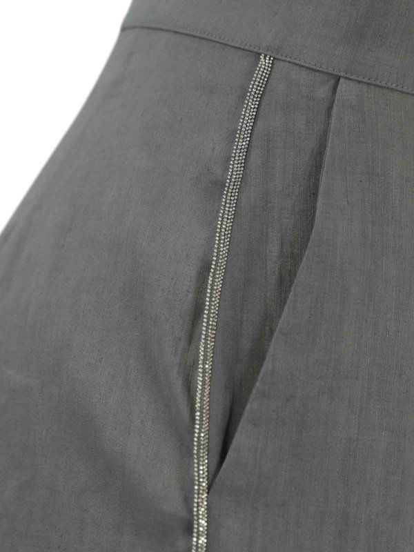 The Best Shops D.EXTERIOR: Pantalons casual - Pantalons Décontractés - Gris