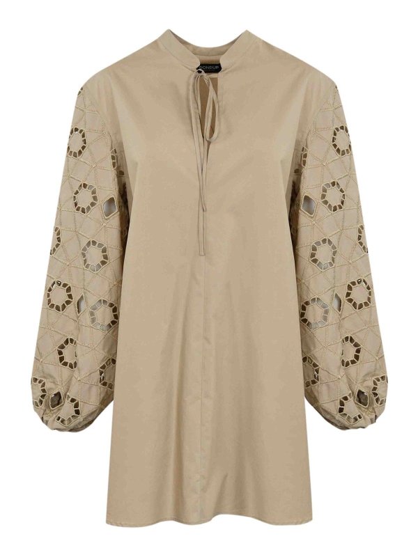 DONDUP: knee length dresses - Cotton Dress