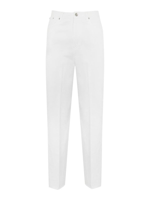 DONDUP: casual trousers - Bessie Loose Trousers In Bull Cotton