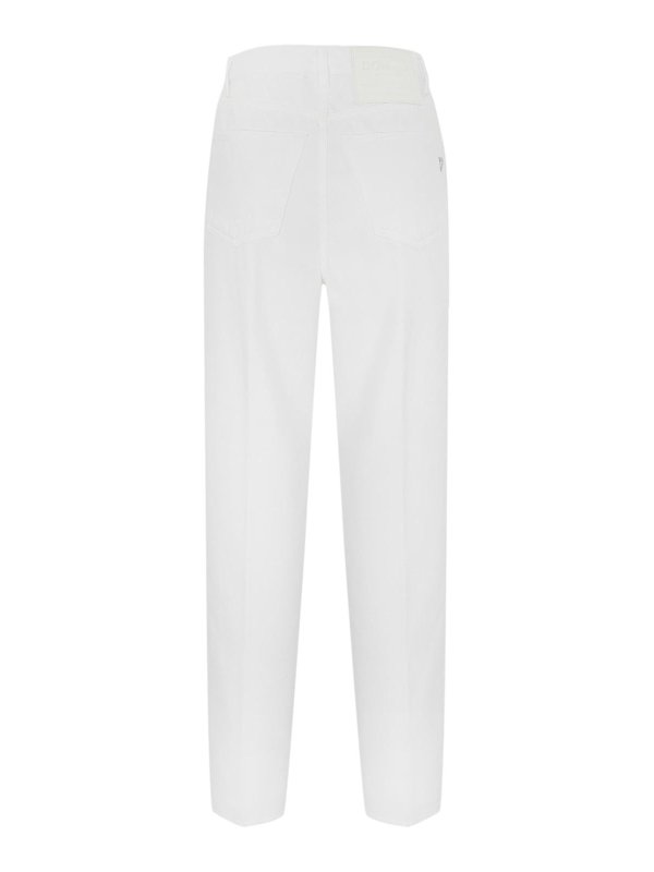 DONDUP: casual trousers online - Bessie Loose Trousers In Bull Cotton