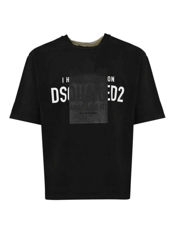 DSQUARED2: T-shirts - T-Shirt - Noir