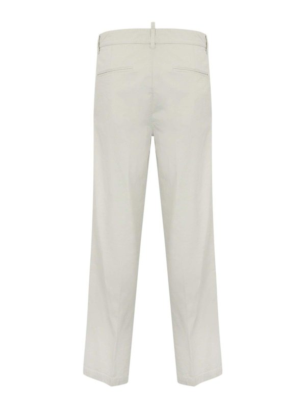 DSQUARED2: casual trousers online - Icon Summer Loose Chino Trousers