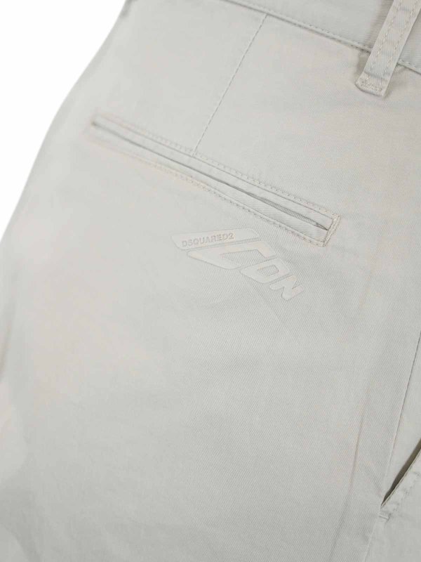 The Best Shops DSQUARED2: casual trousers - Icon Summer Loose Chino Trousers