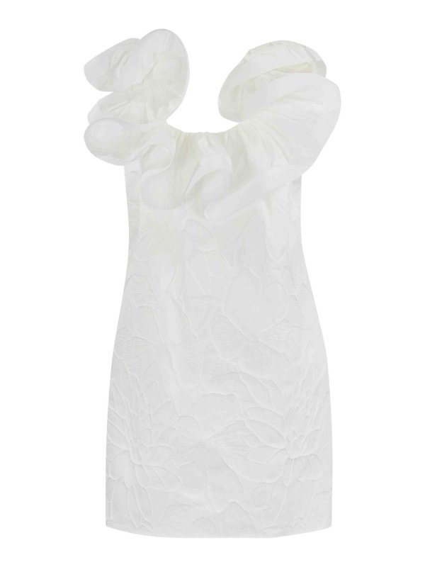 ELISABETTA FRANCHI: ニーレングスドレス - 膝丈ドレス - 白