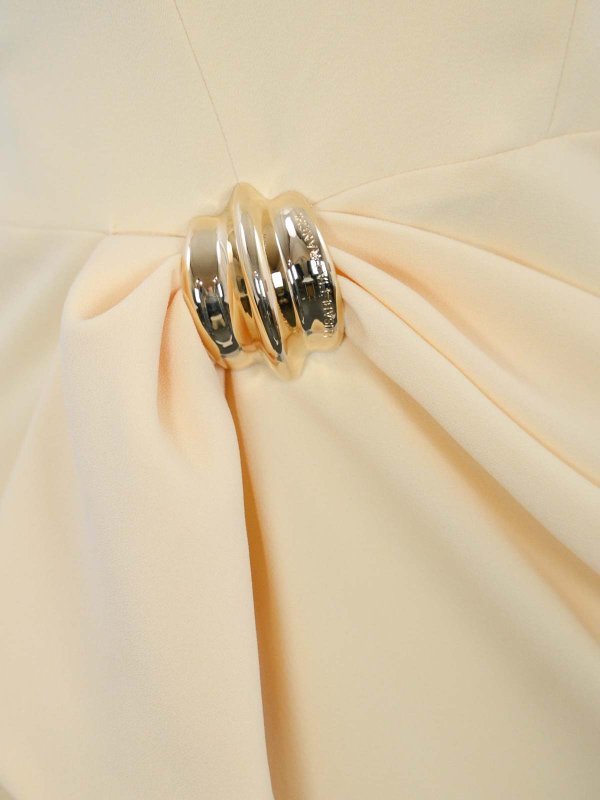 The Best Shops ELISABETTA FRANCHI: knee length dresses - Crepe Dress With Macro Bow