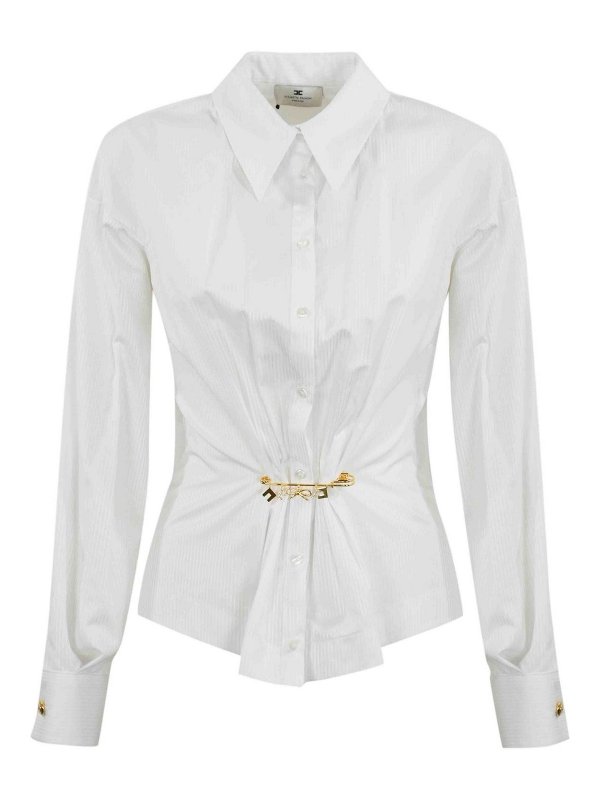ELISABETTA FRANCHI: Camisas - Camisa - Blanco