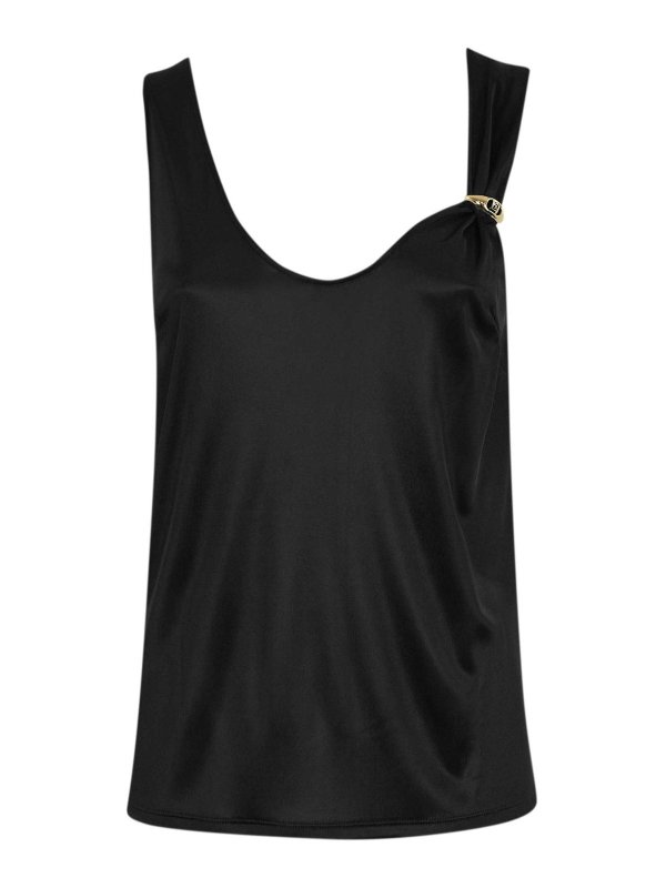 ELISABETTA FRANCHI: Tops & Débardeurs - Top - Noir