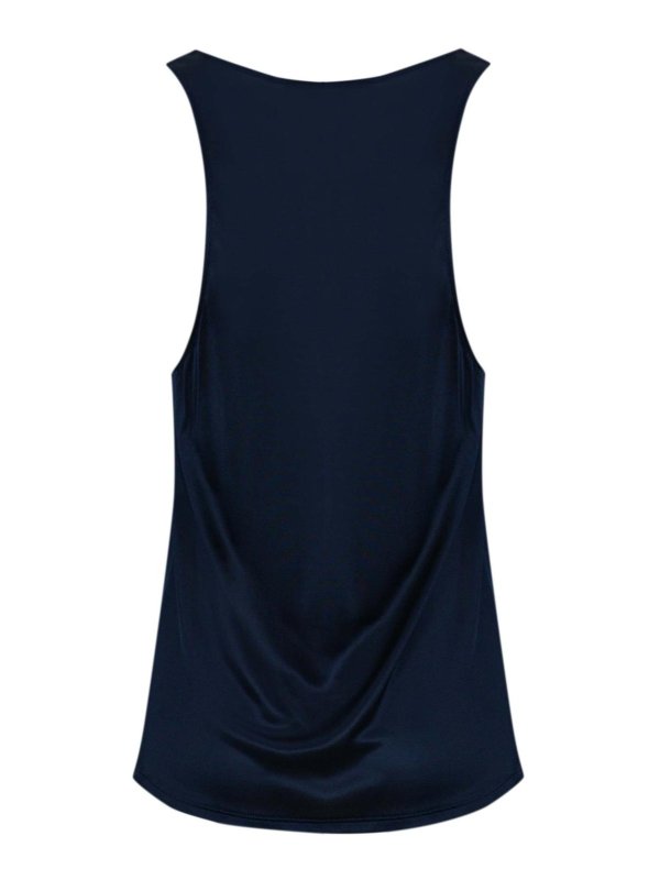 ELISABETTA FRANCHI: Tops y camisetas sin mangas online - Top - Azul