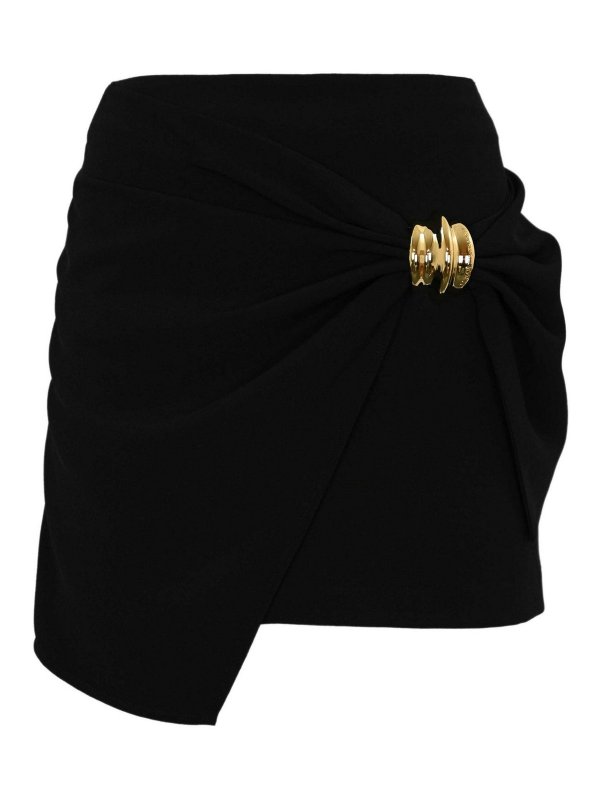 ELISABETTA FRANCHI: ミニスカート - 膝丈/ミディスカート - 黒