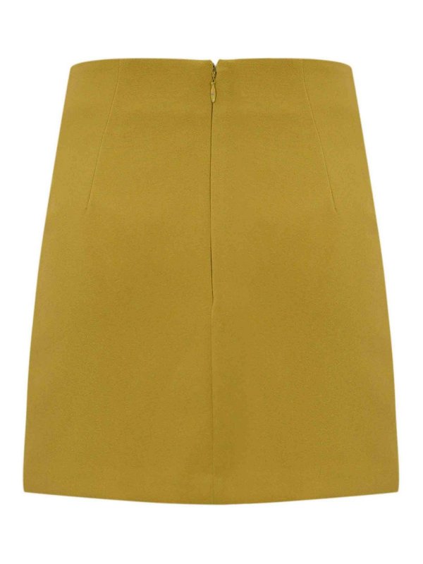 ELISABETTA FRANCHI: mini skirts online - Fluid Crepe Skirt With Macro Bow