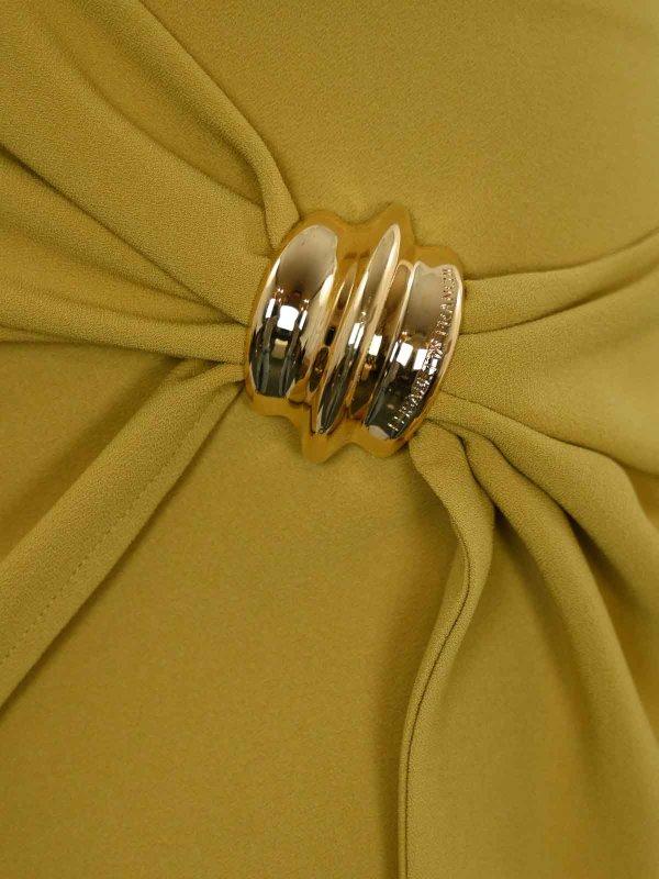 The Best Shops ELISABETTA FRANCHI: mini skirts - Fluid Crepe Skirt With Macro Bow