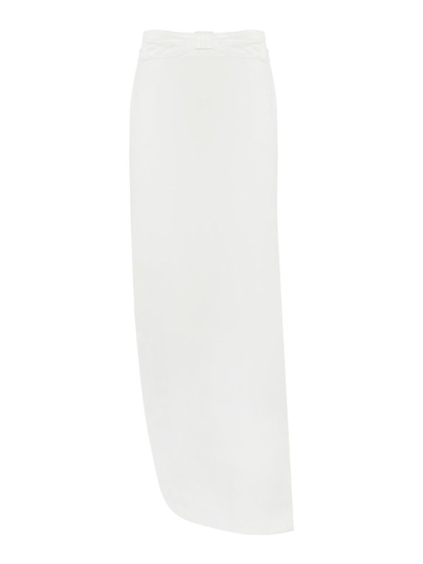ELISABETTA FRANCHI: Faldas media pierna y semilargas - Falda Semilarga - Blanco