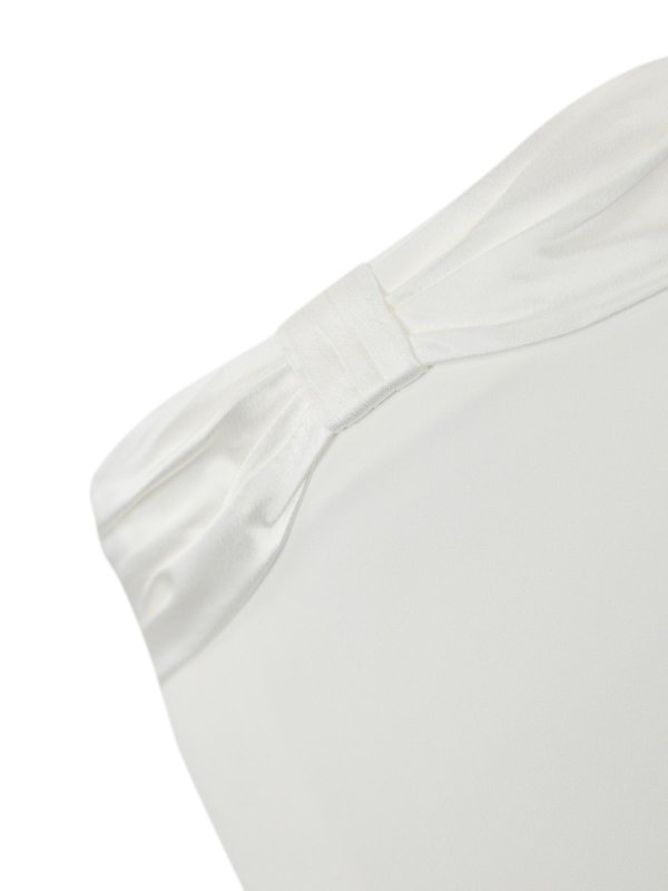 The Best Shops ELISABETTA FRANCHI: Faldas media pierna y semilargas - Falda Semilarga - Blanco