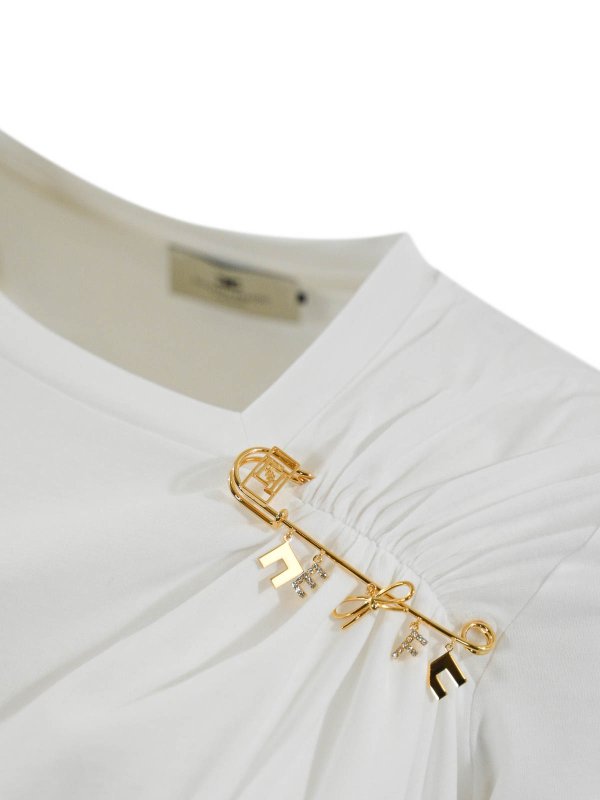 The Best Shops ELISABETTA FRANCHI: T-shirts - T-Shirt - Weiß