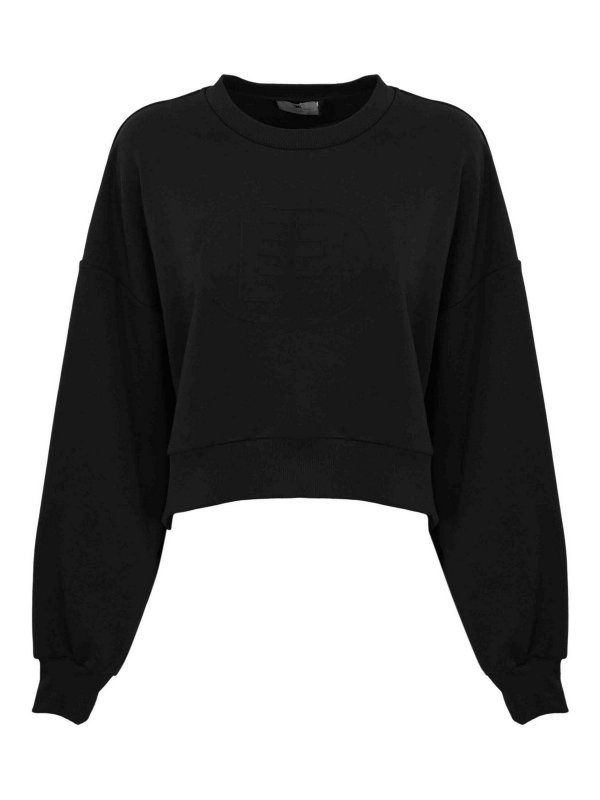 ELISABETTA FRANCHI: Sweatshirts & Sweaters - Cotton Sweatshirt With Logo
