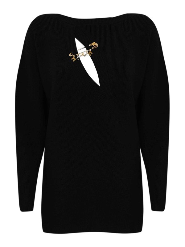 ELISABETTA FRANCHI: Sudaderas y suéteres - Sudadera - Negro