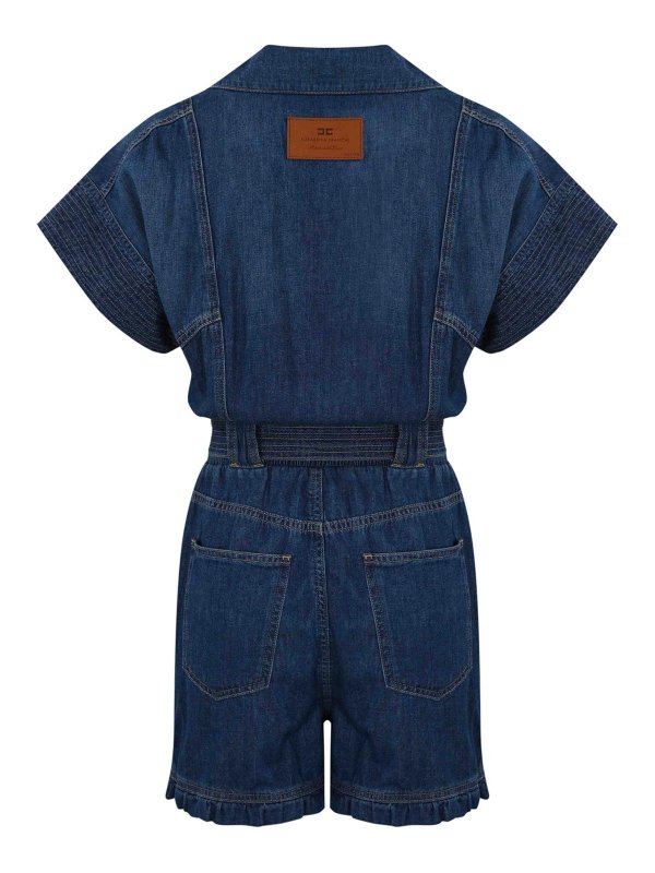 ELISABETTA FRANCHI: ジャンプスーツ online - ジャンプスーツ - ミディアムウォッシュ