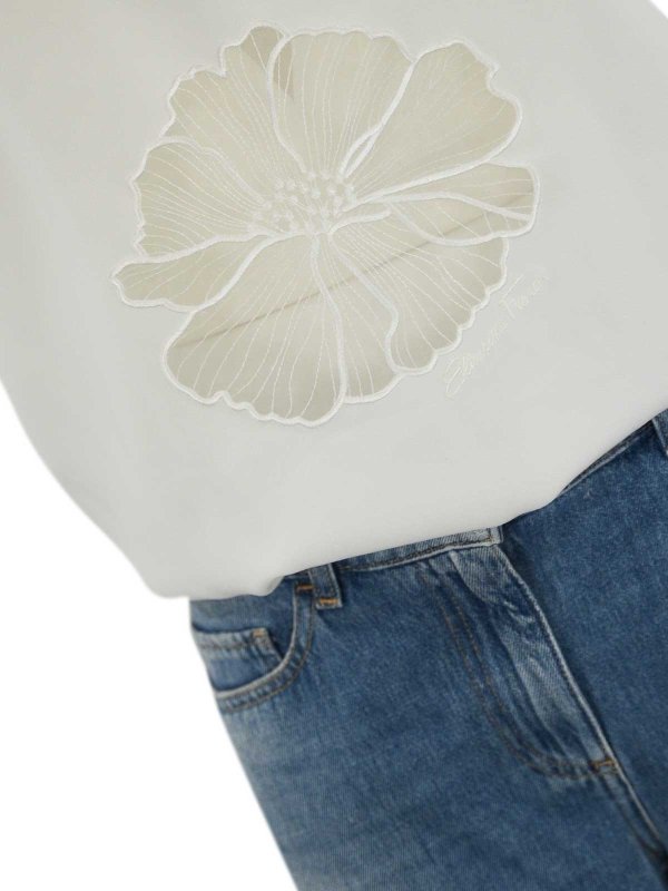 The Best Shops ELISABETTA FRANCHI: tute - Trompe-Loeil salta in denim e crepe