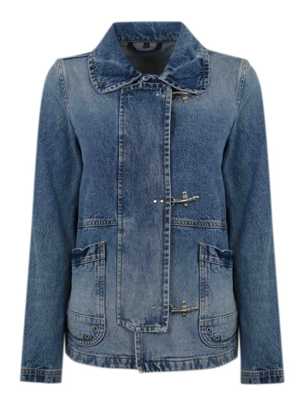 FAY: denim jacket - 3-Hook Denim Jacket