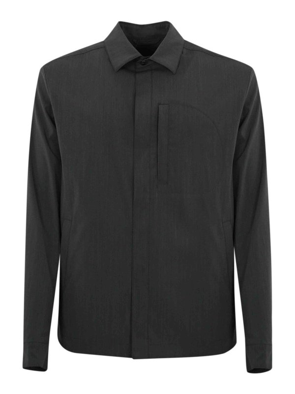 HERNO: casual jackets - Cotton Shirt Jacket