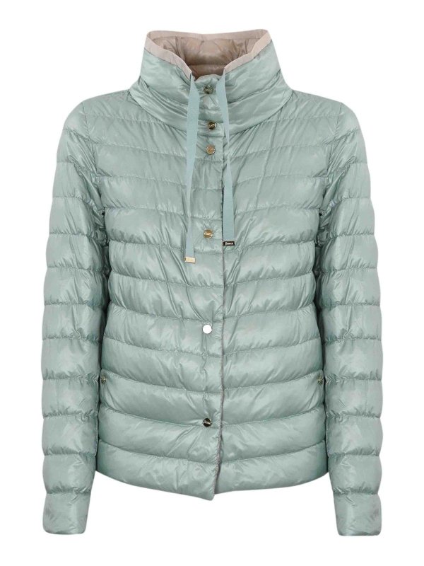HERNO: padded jackets - Reversible Quilted Down Jacket